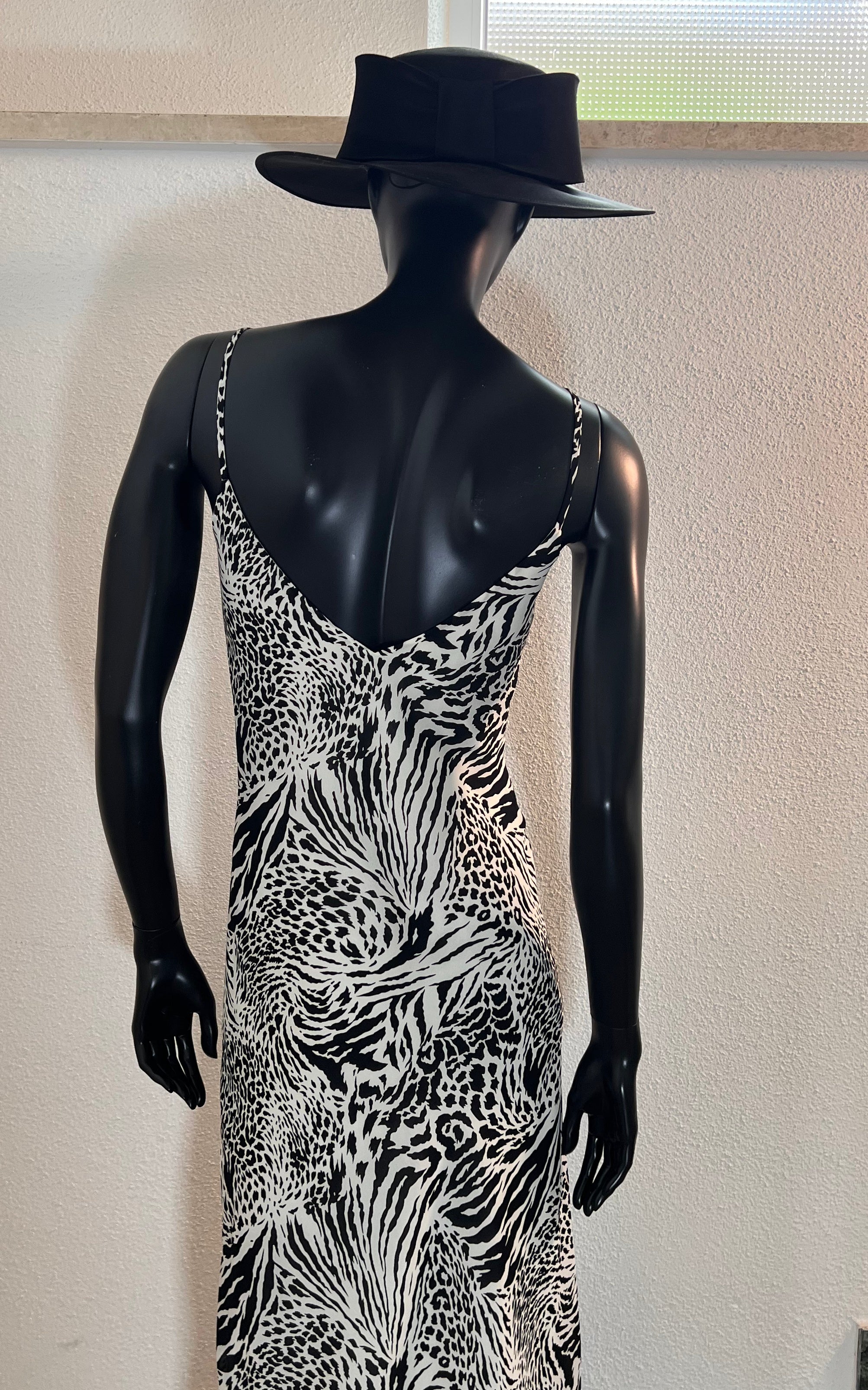 Vintage 90s Zebra Maxi Dress