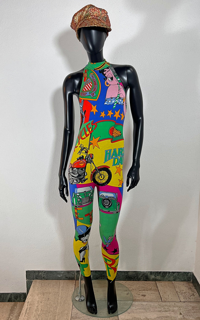 Vintage 90s Versace Jeans Couture Betty Boop Catsuit