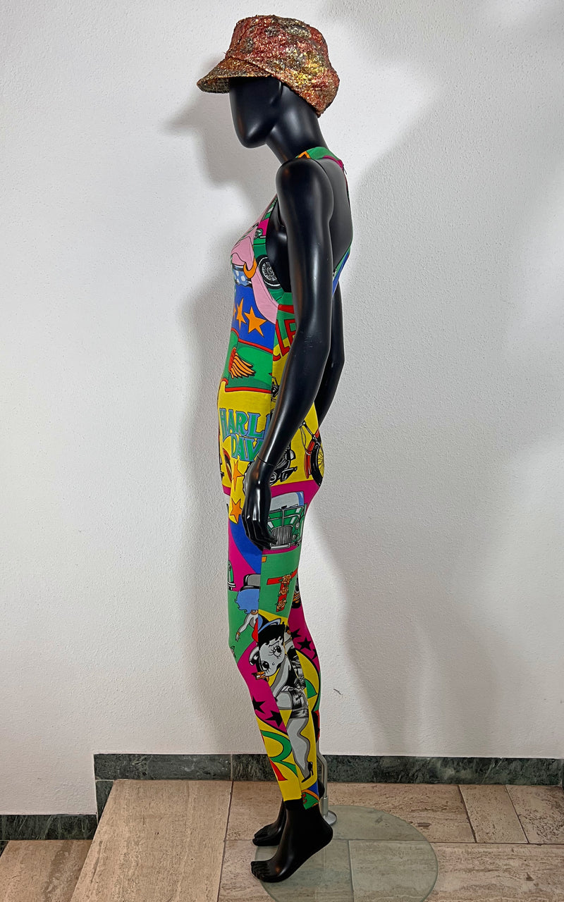 Vintage 90s Versace Jeans Couture Betty Boop Catsuit