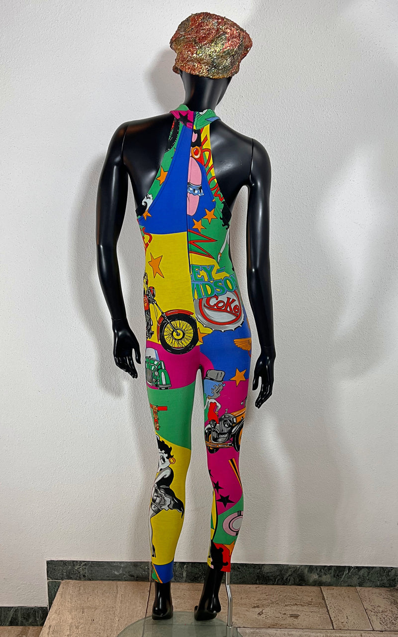 Vintage 90s Versace Jeans Couture Betty Boop Catsuit
