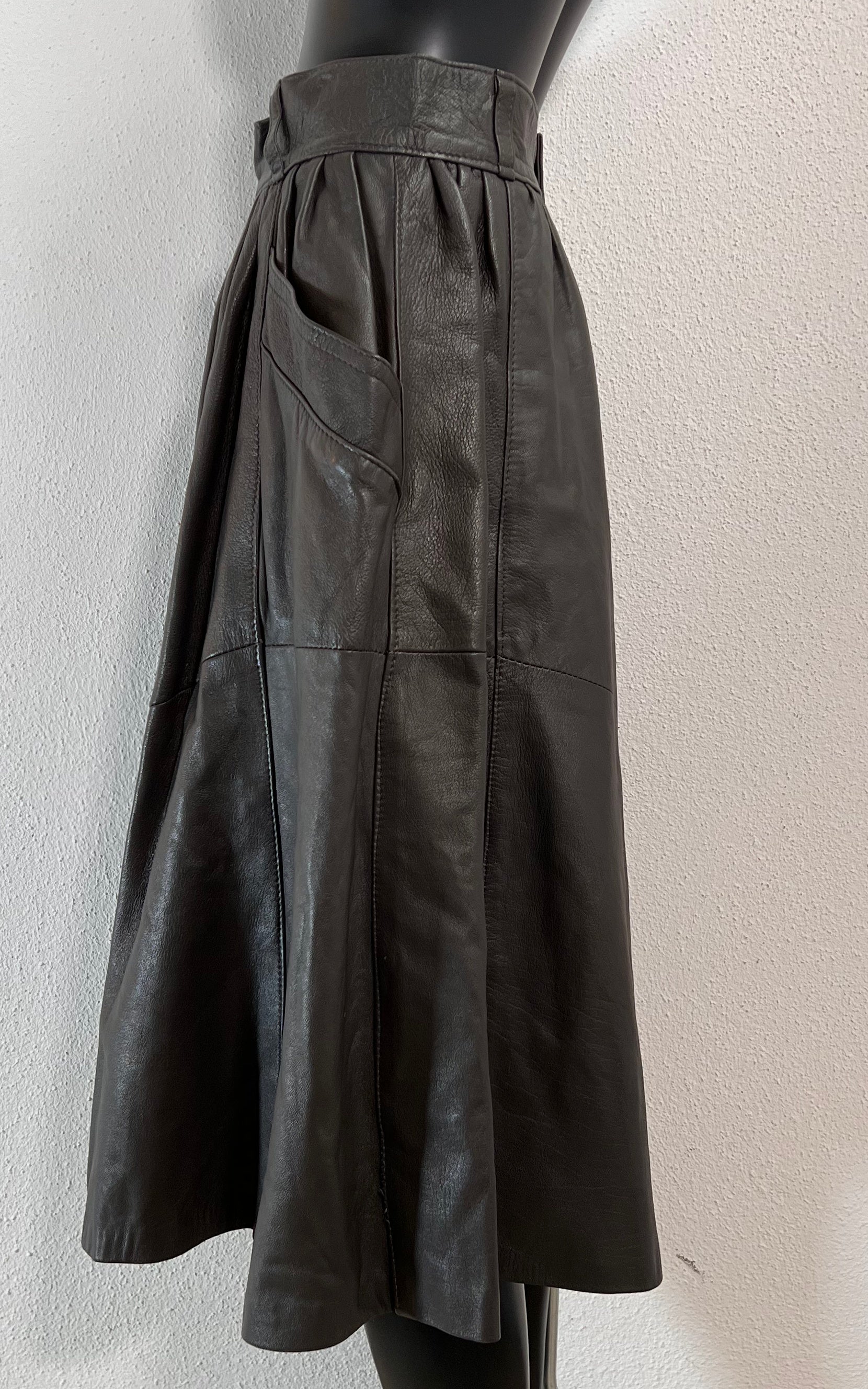 Vintage Leather Skirt