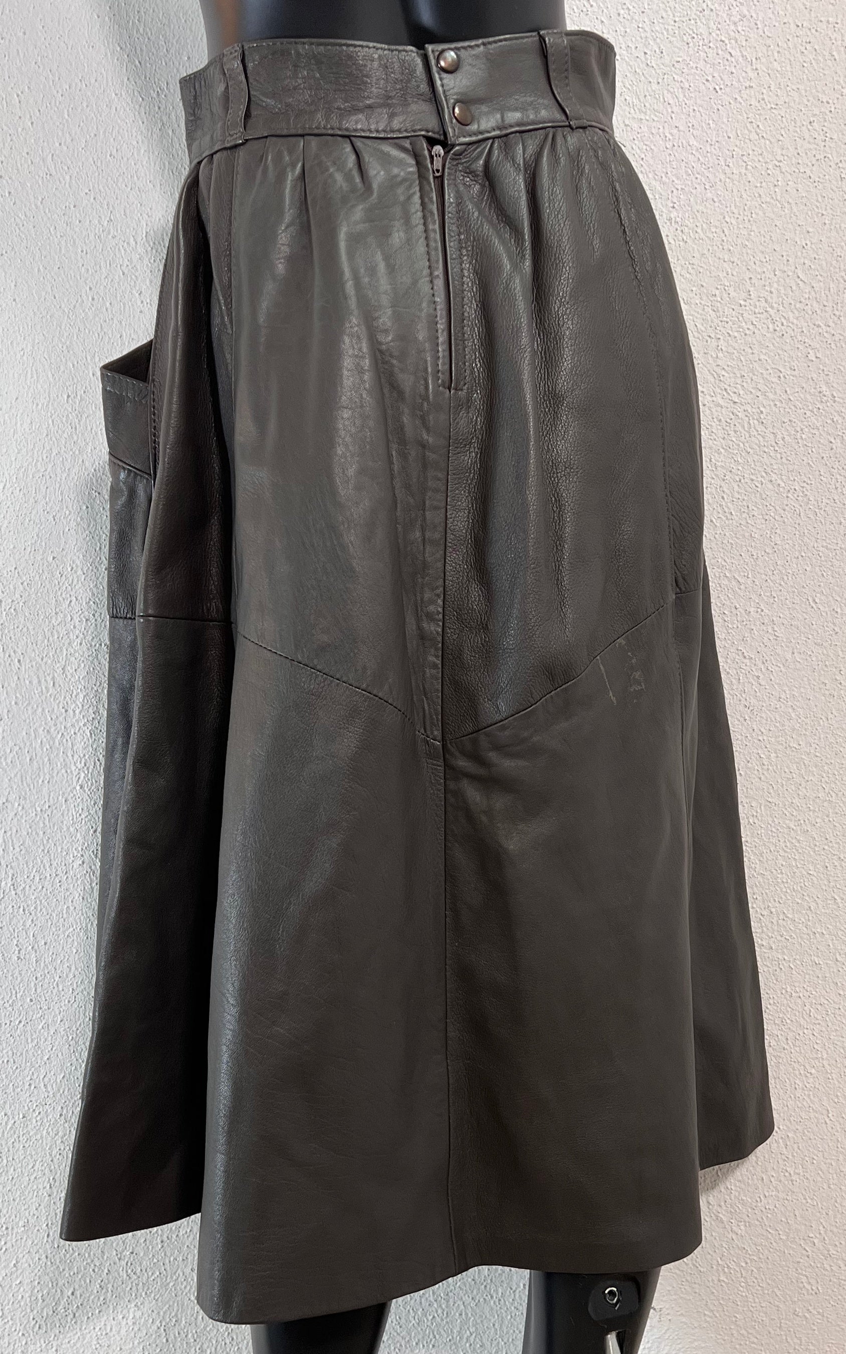Vintage Leather Skirt