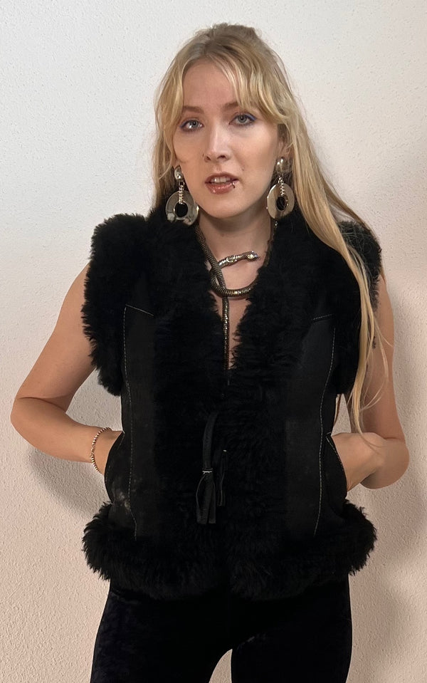 Vintage Shearling Vest
