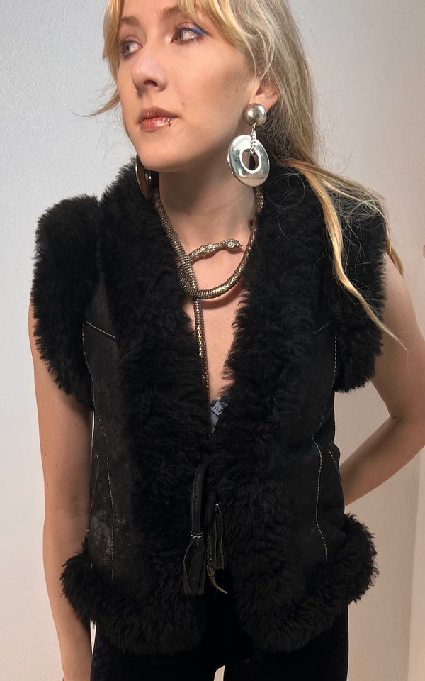 Vintage Shearling Vest