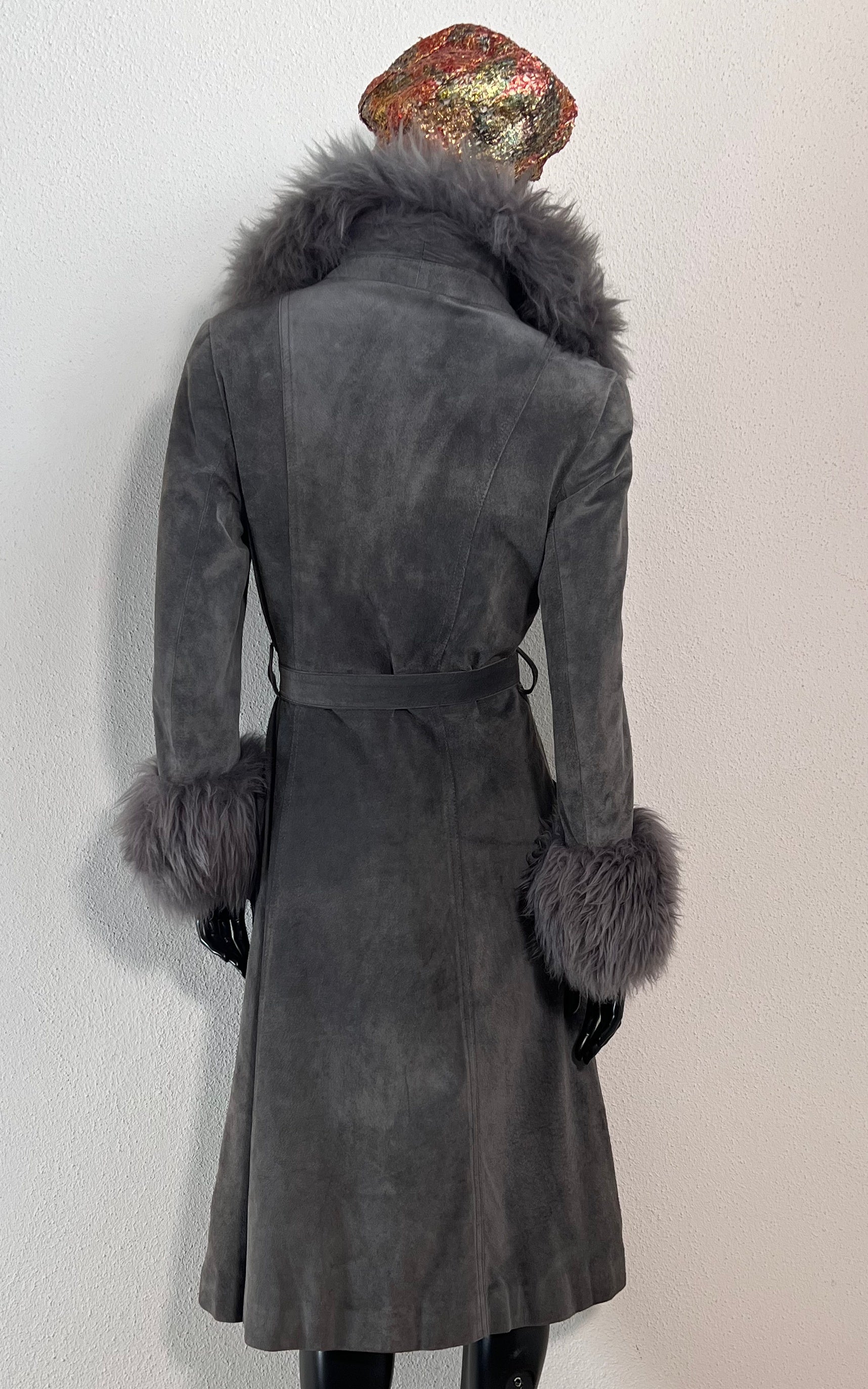 Vintage 70s Penny Lane Suede Coat
