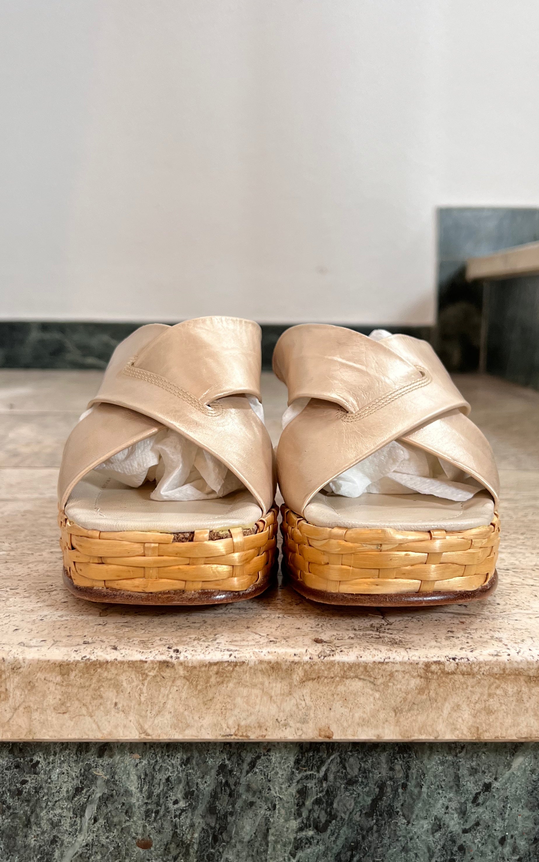 Vintage Charles Jourdan Wedges 40