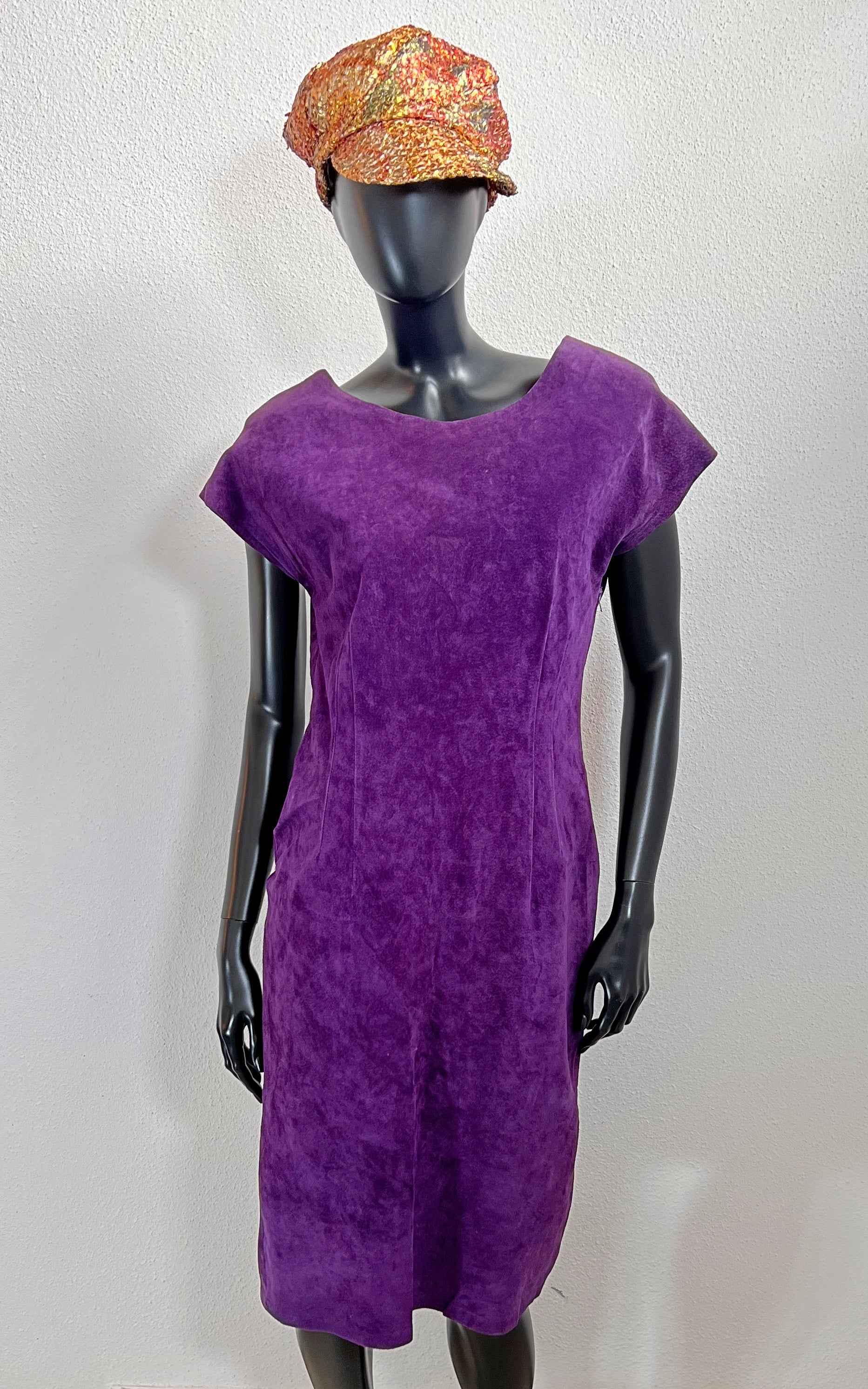 Vintage Suede Leather Dress