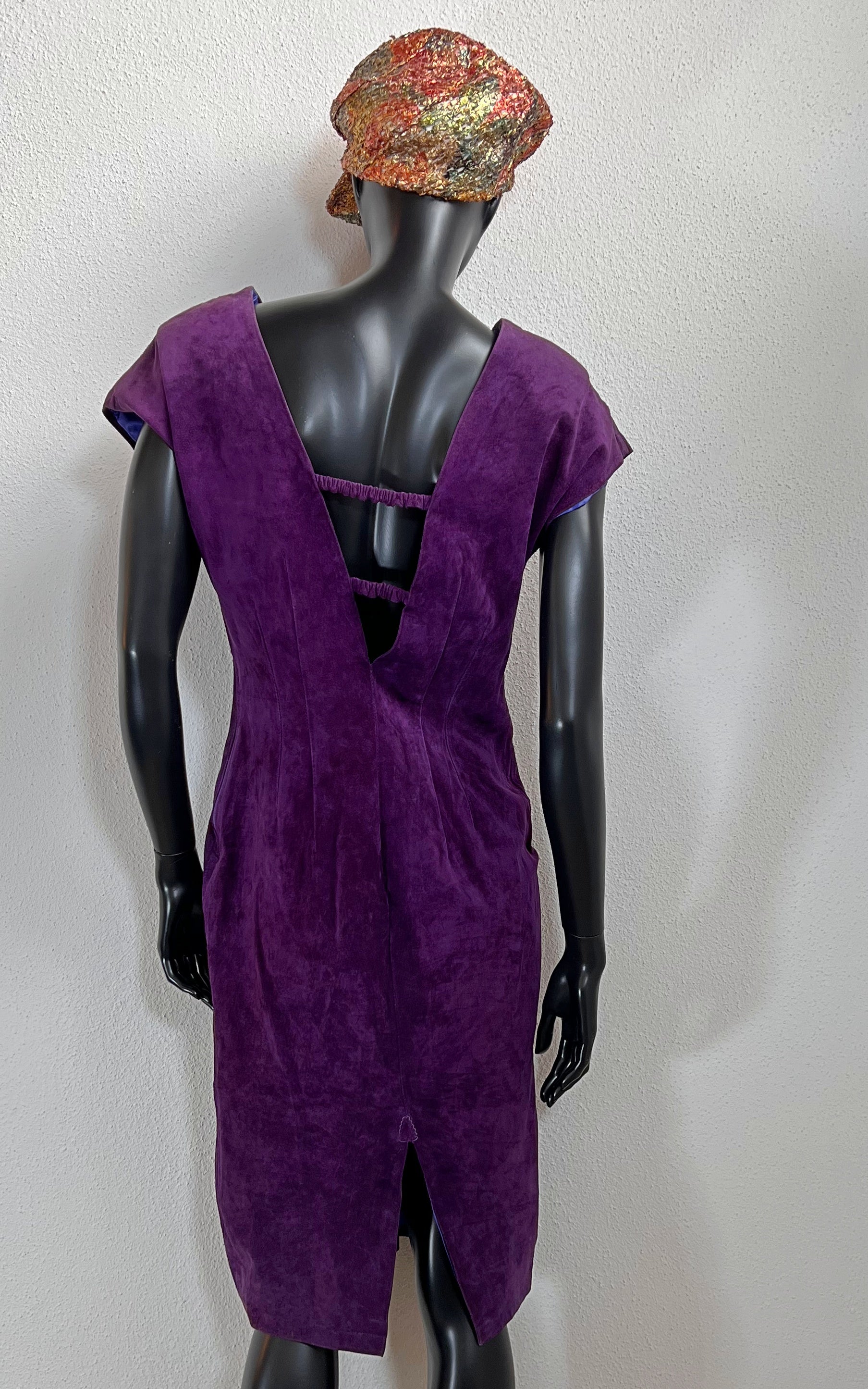 Vintage Suede Leather Dress