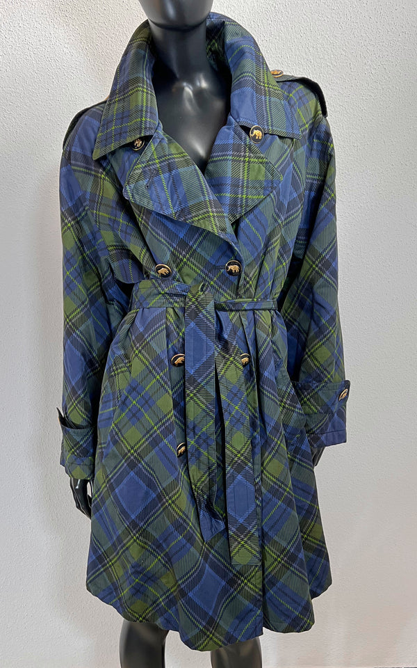 Vintage Elegance Tartan Coat