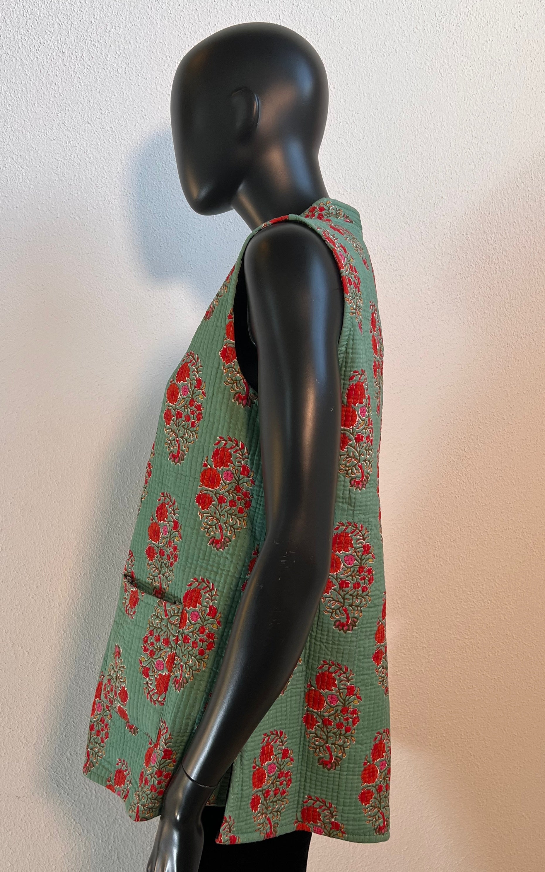 Vintage Reversible Kantha Waistcoat