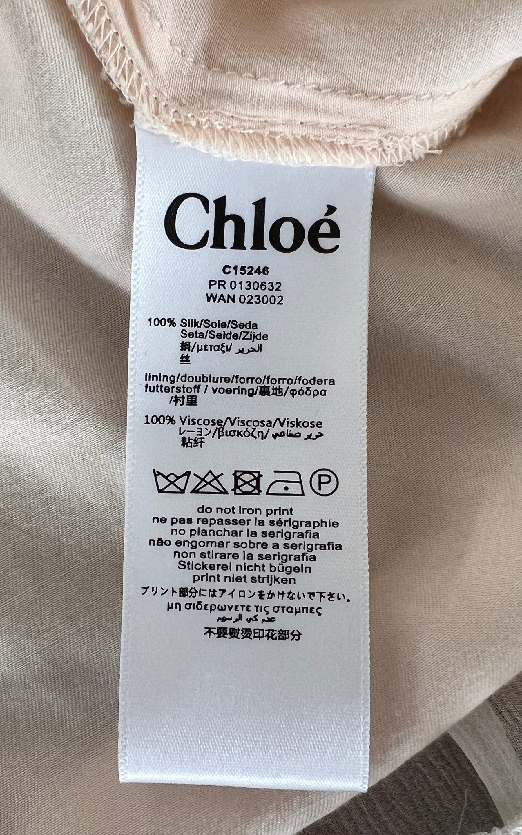 Top in seta vintage Chloe