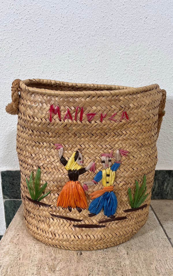 Vintage Mallorca Basket Bag
