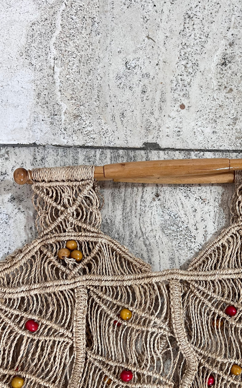 Vintage 70s Strawbag