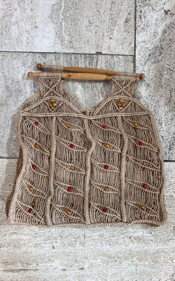 Vintage 70s Strawbag