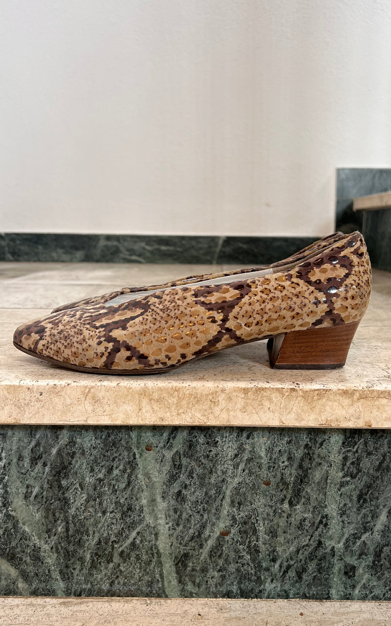 Vintage Gabor Snake Shoes 41