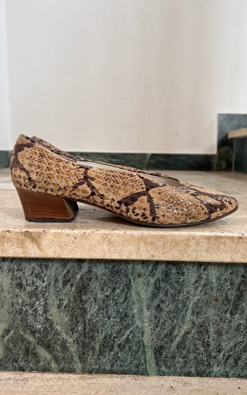 Vintage Gabor Snake Shoes 41