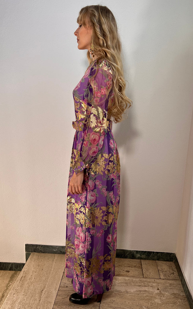 Vintage 70s Silk Dress