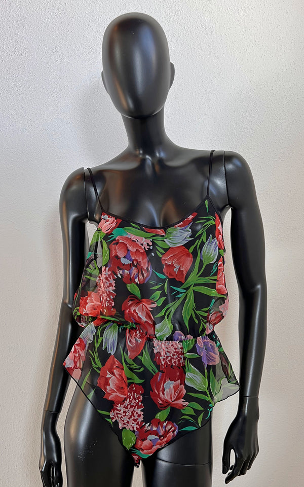 Vintage Teddy Tulips Bodysuit