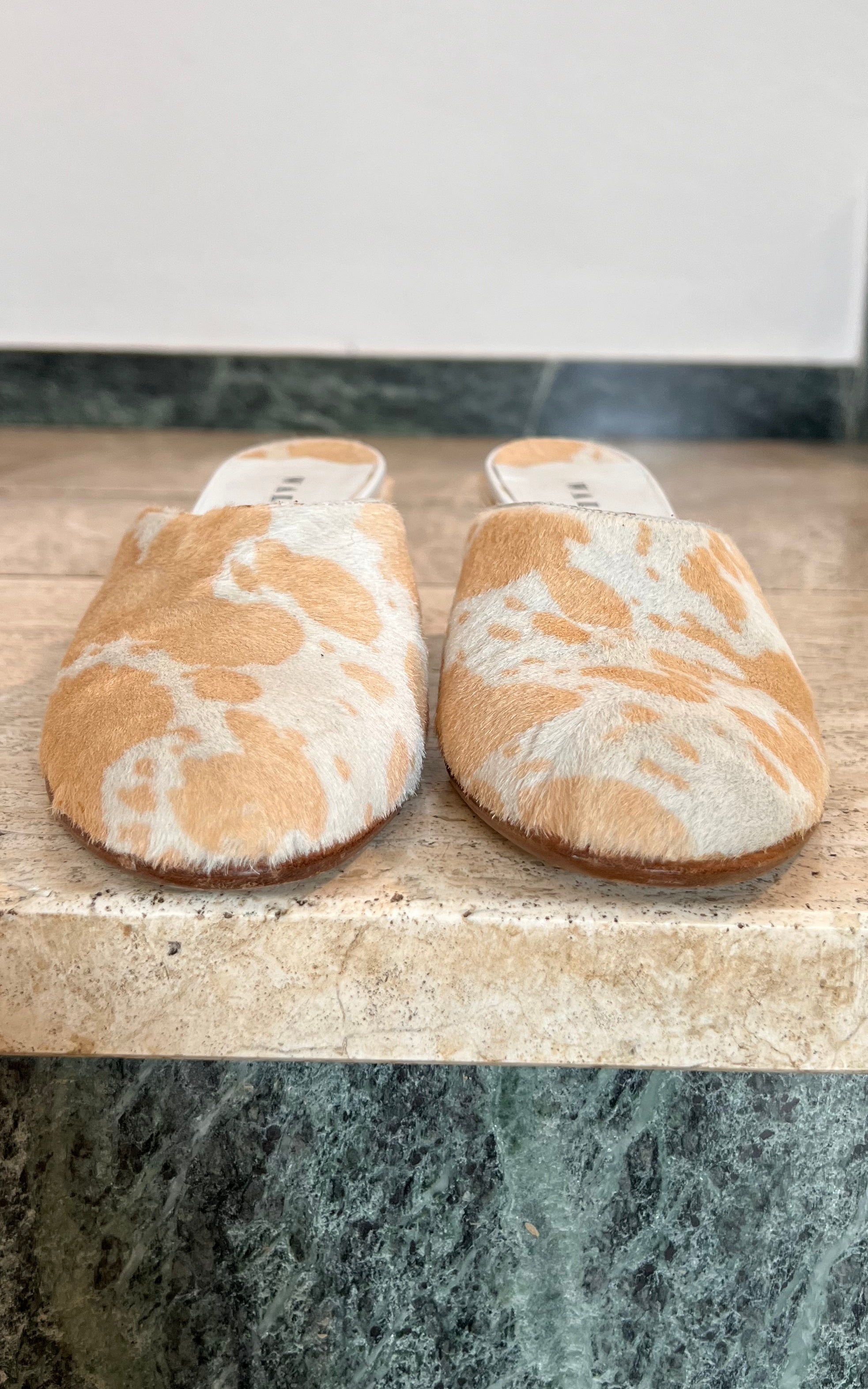 Vintage Y2K Walter Steiger Fur Heels 37