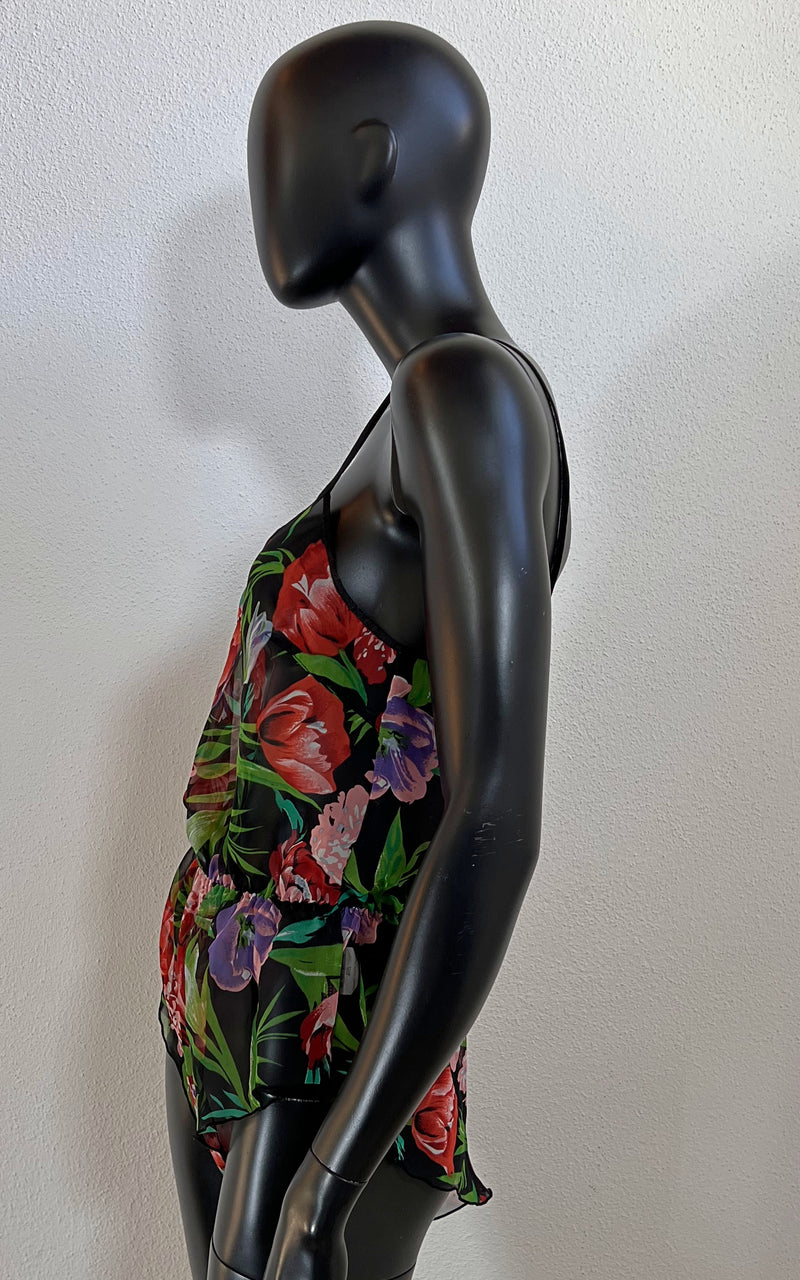 Vintage Teddy Tulips Bodysuit