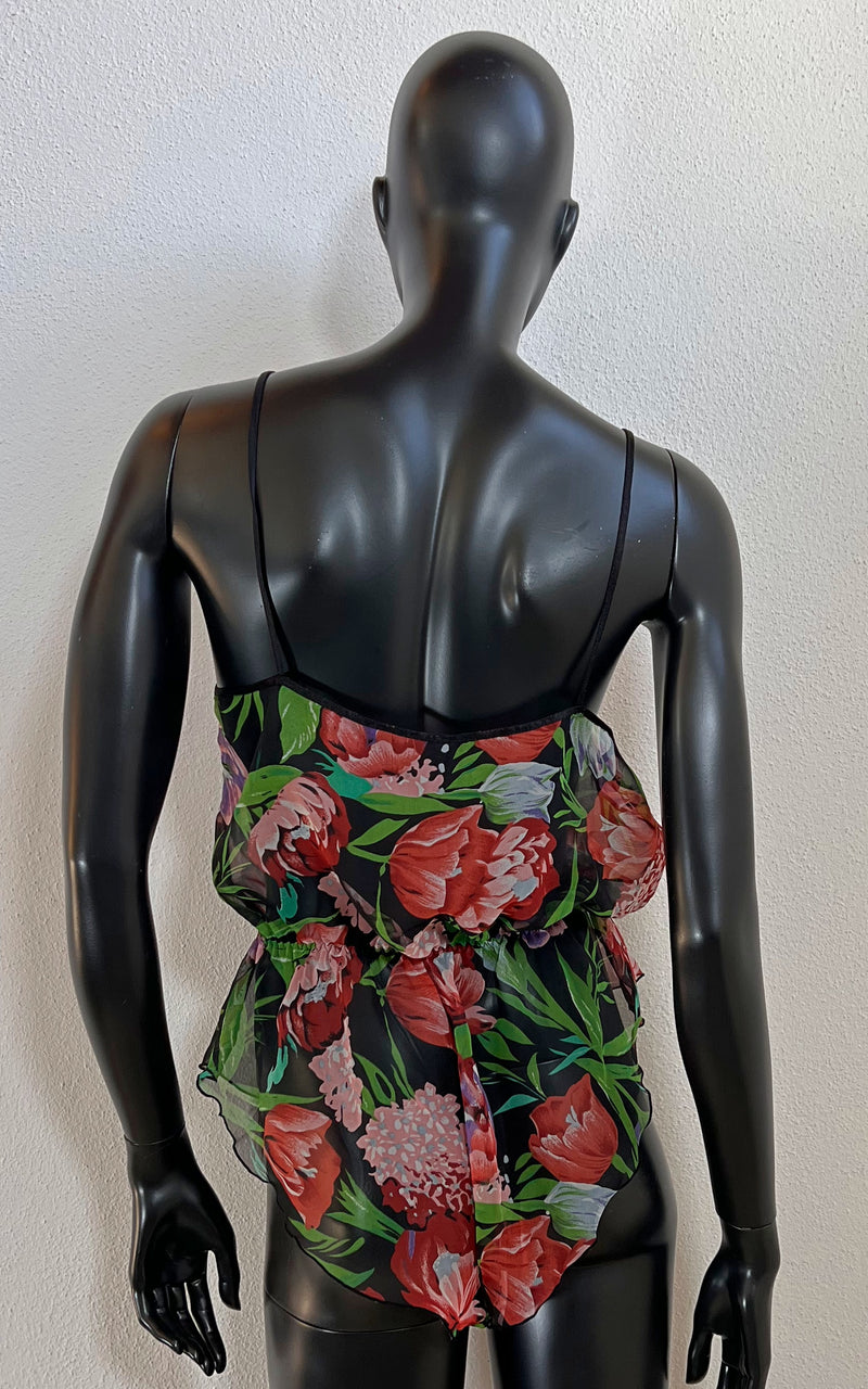 Vintage Teddy Tulips Bodysuit