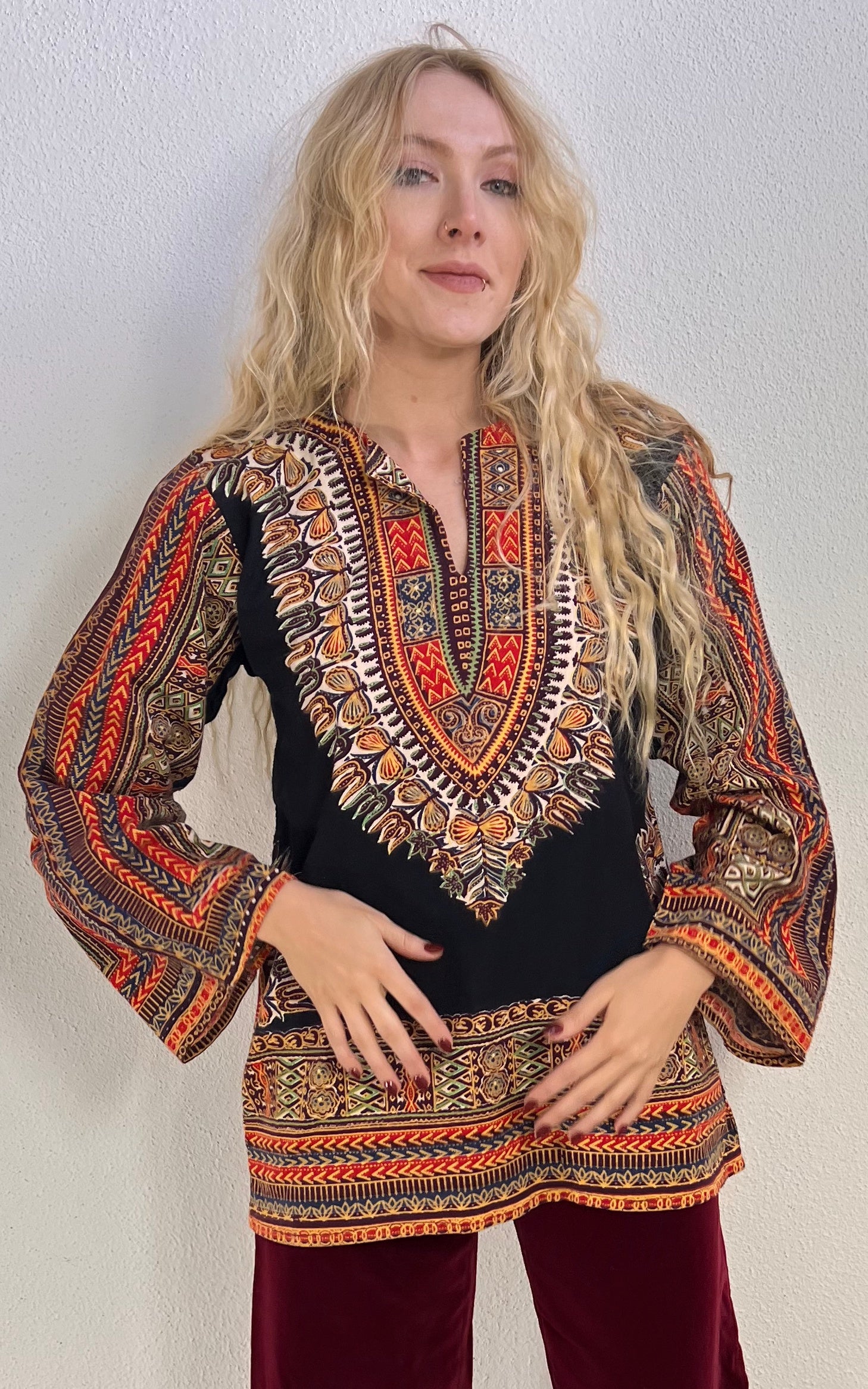 Vintage 70s Dashiki Shirt