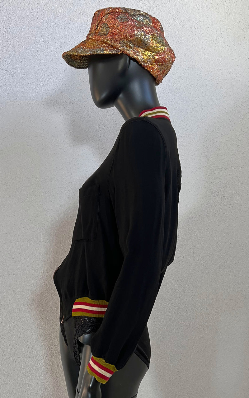 Vintage 90s Junior Gaultier College Bomber Jacket