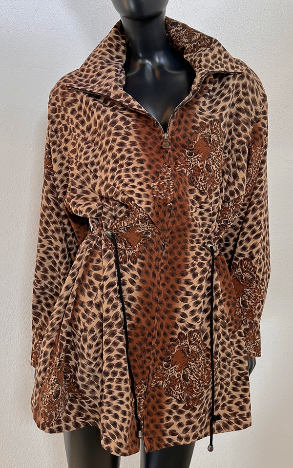 Vintage Leopard Summer Parka
