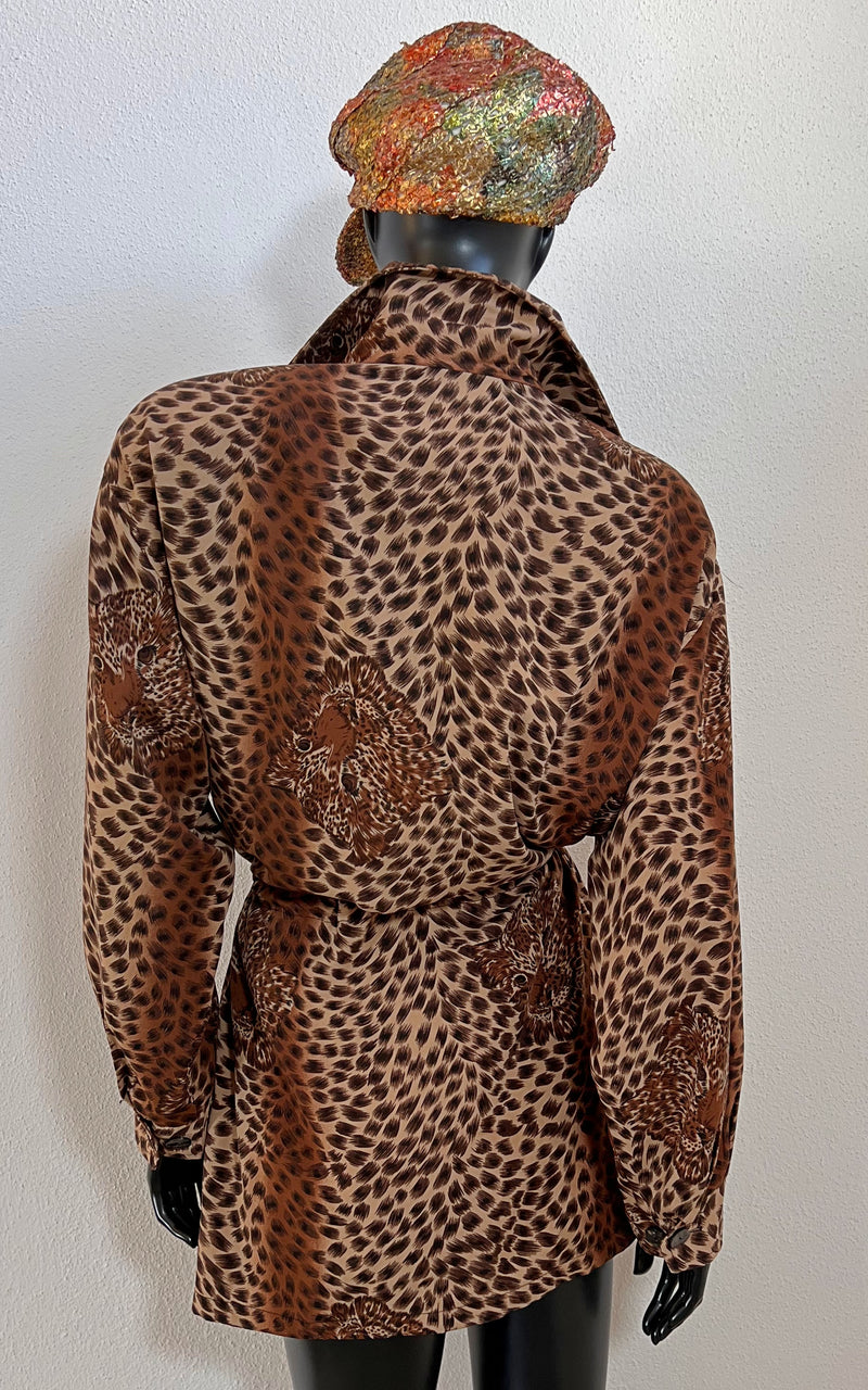 Vintage Leopard Summer Parka