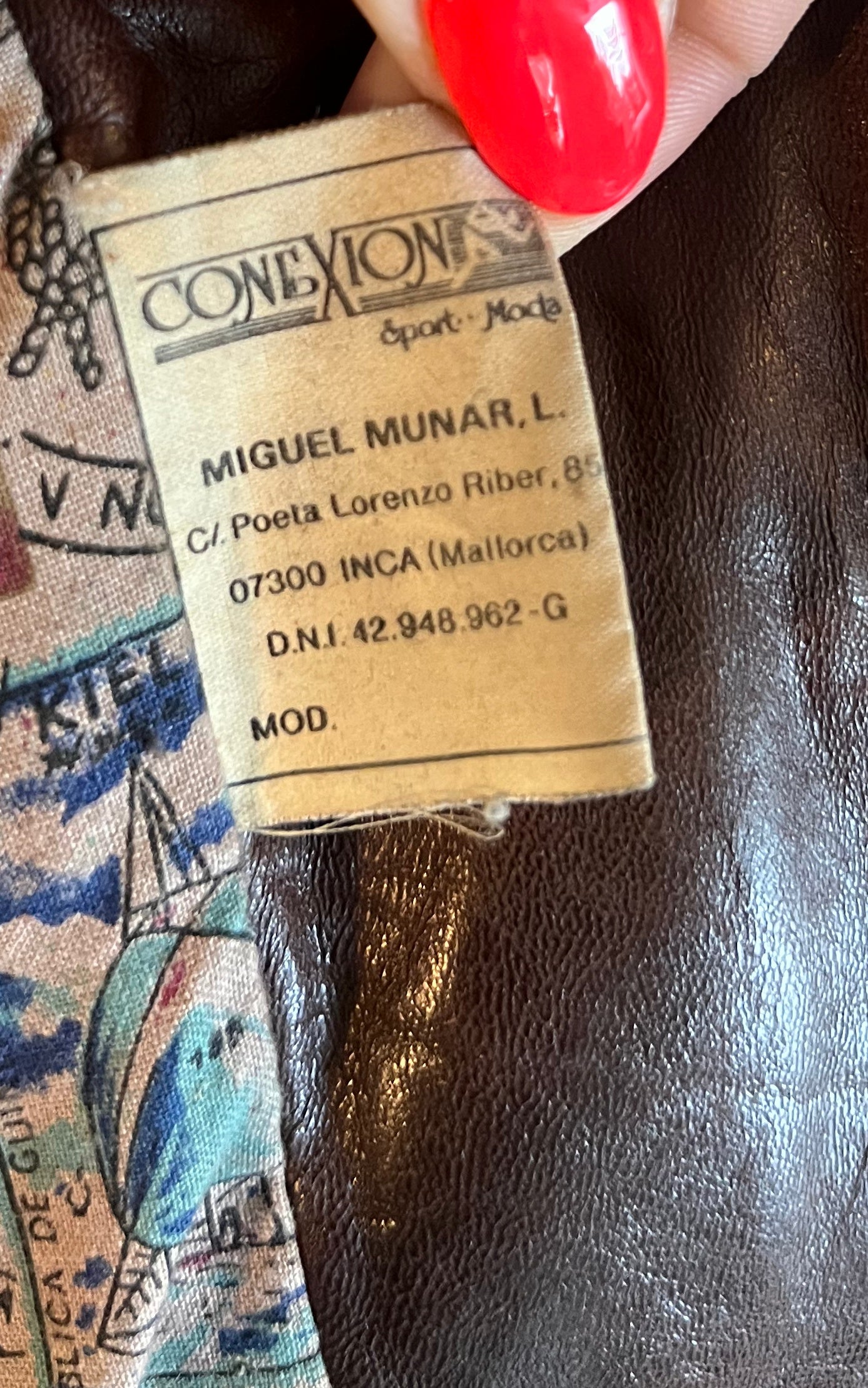 Vintage MENS Leather Bomber Jacket