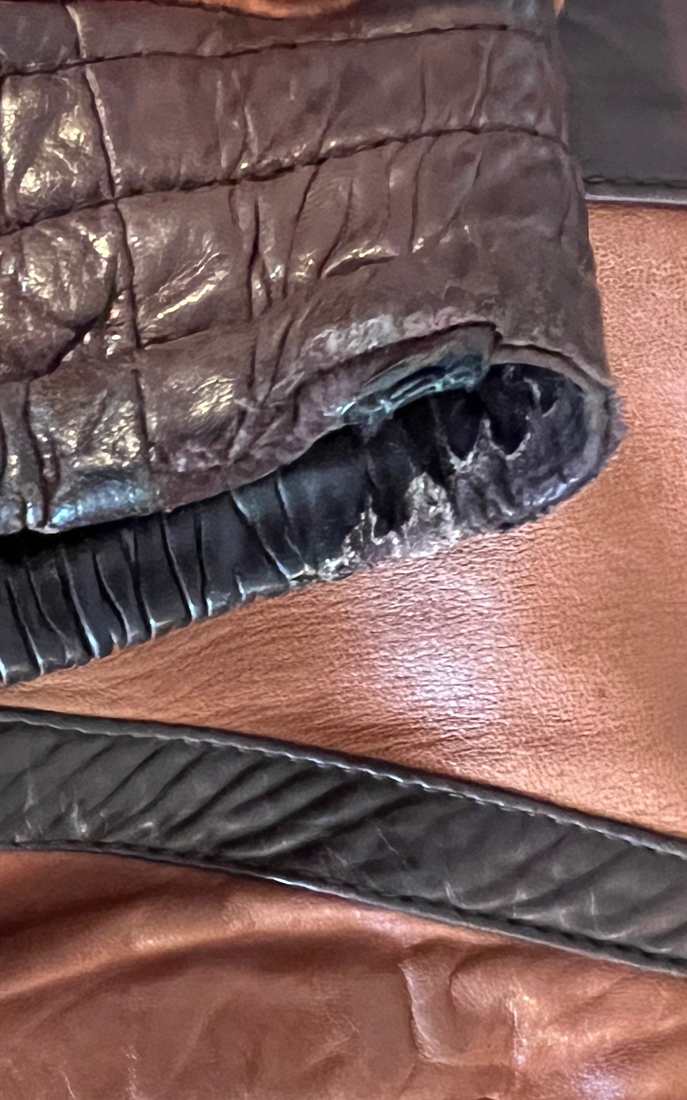 Vintage MENS Leather Bomber Jacket