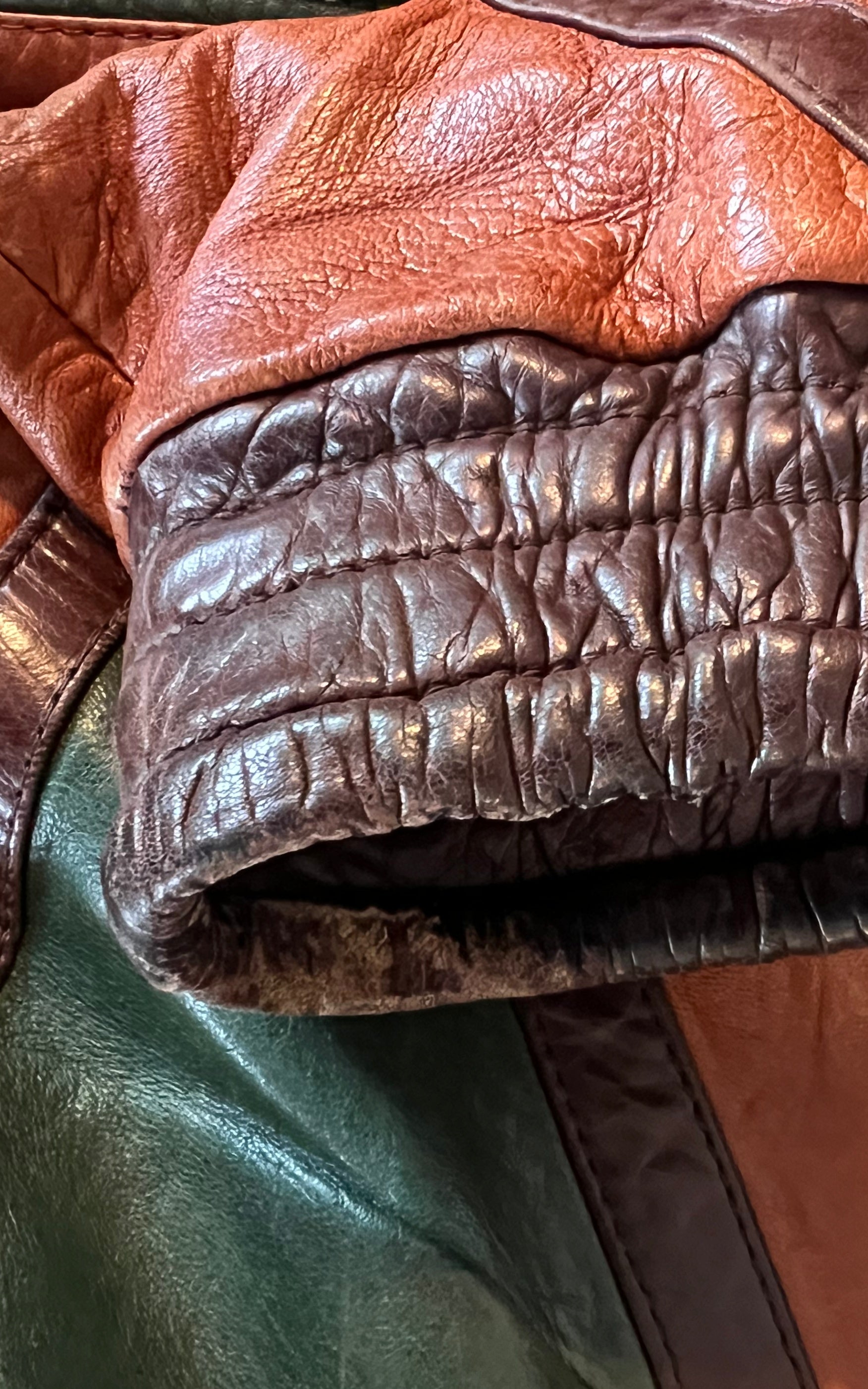 Vintage MENS Leather Bomber Jacket