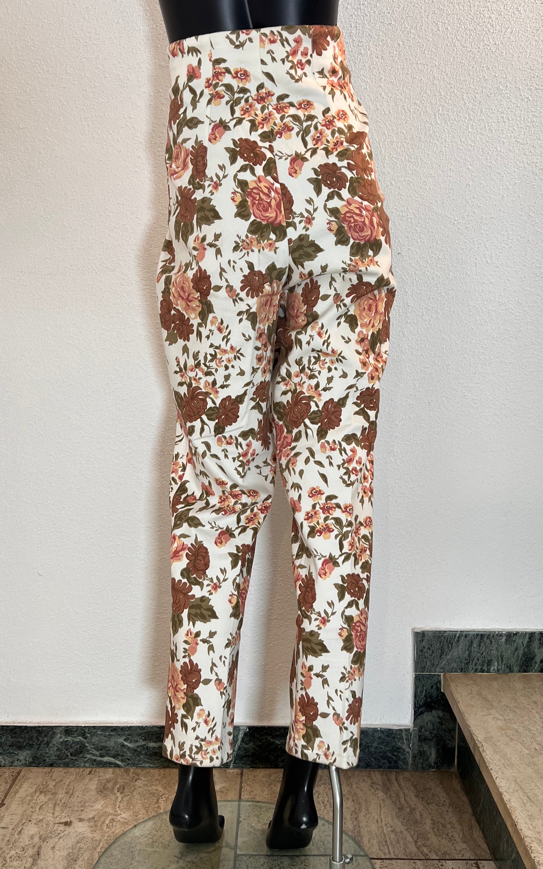 Vintage 90s Highwaisted Flower Pants