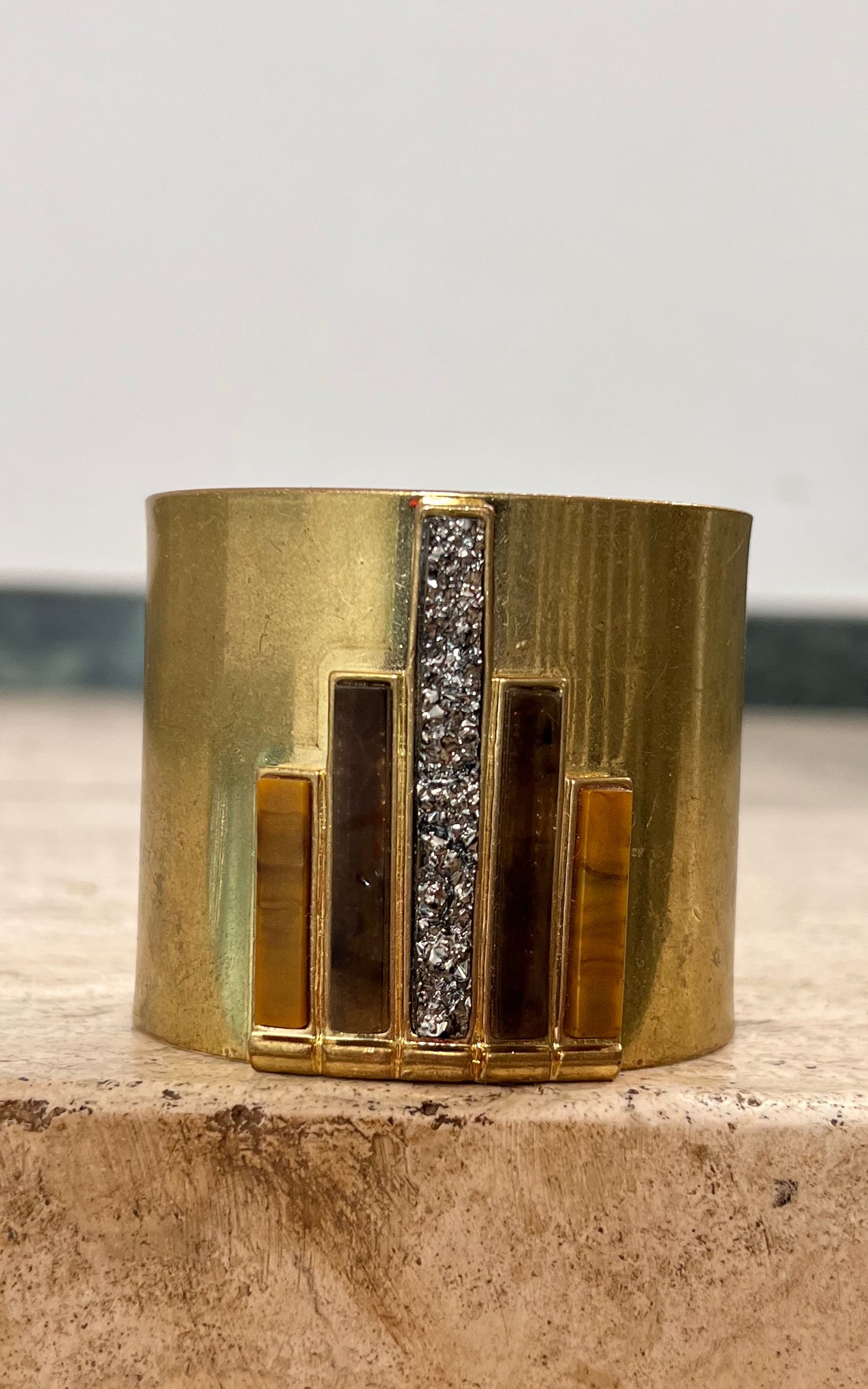 Vintage Pyrite Arm Cuff