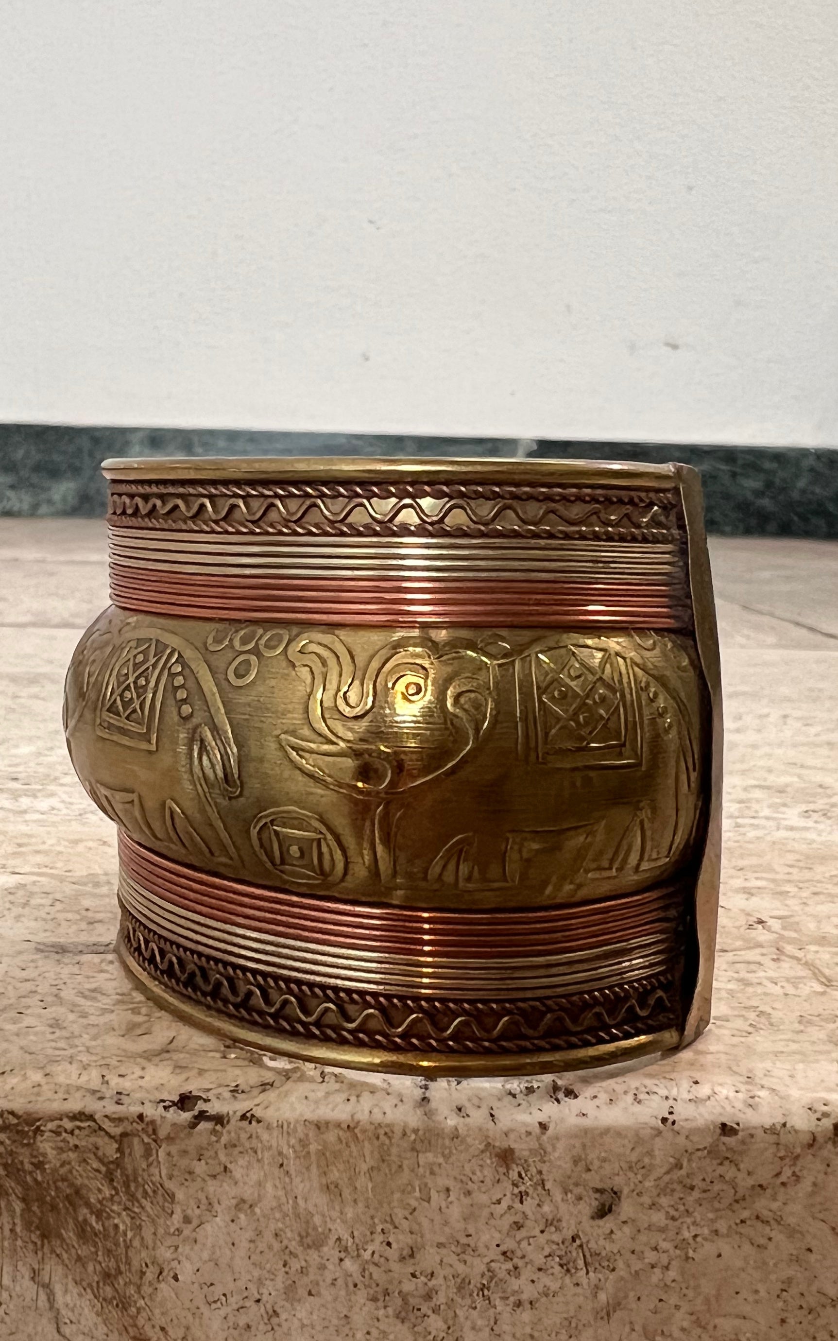 Vintage Indian Elephant Arm Cuff