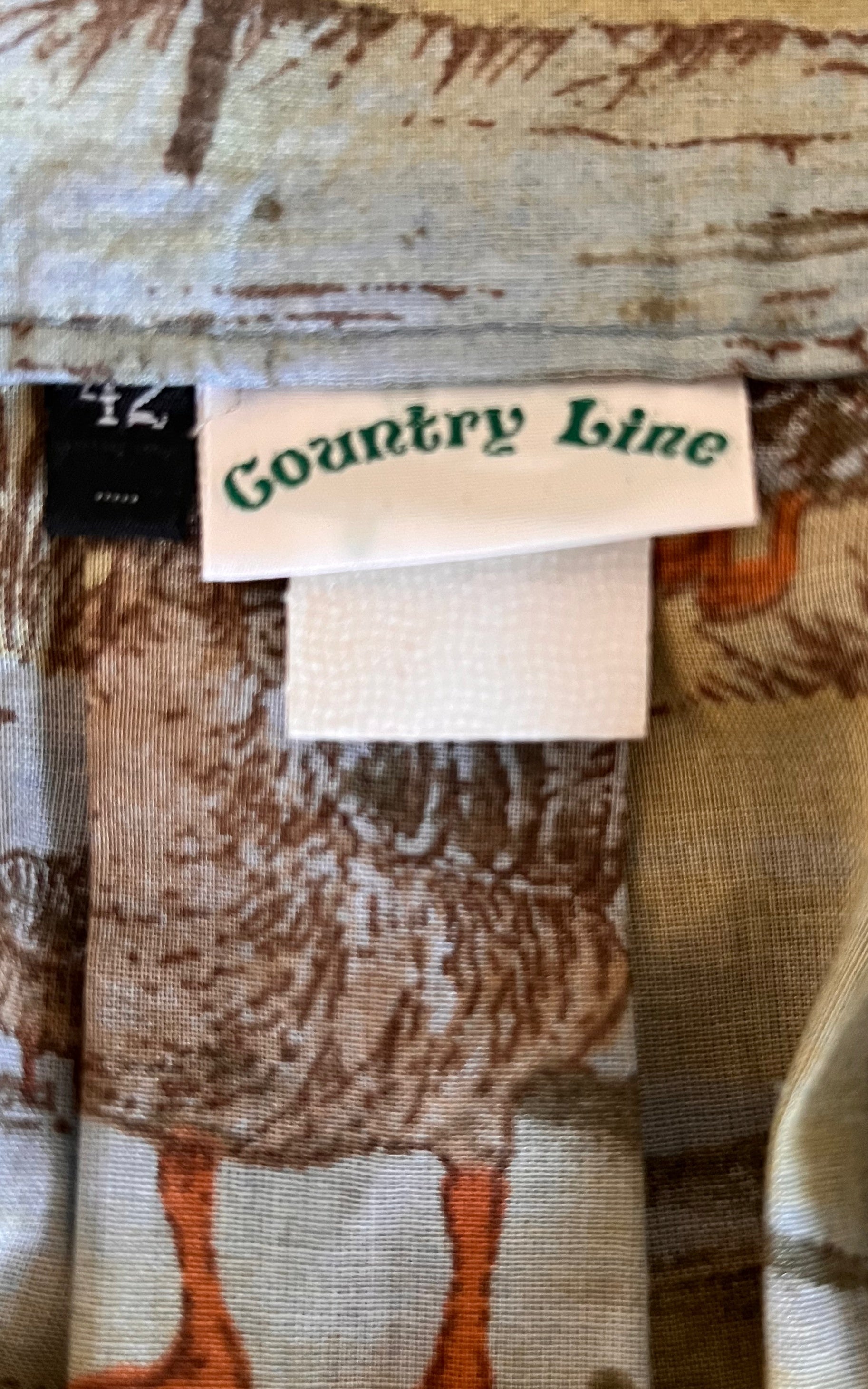 Vintage County Line Ducks Maxi Skirt