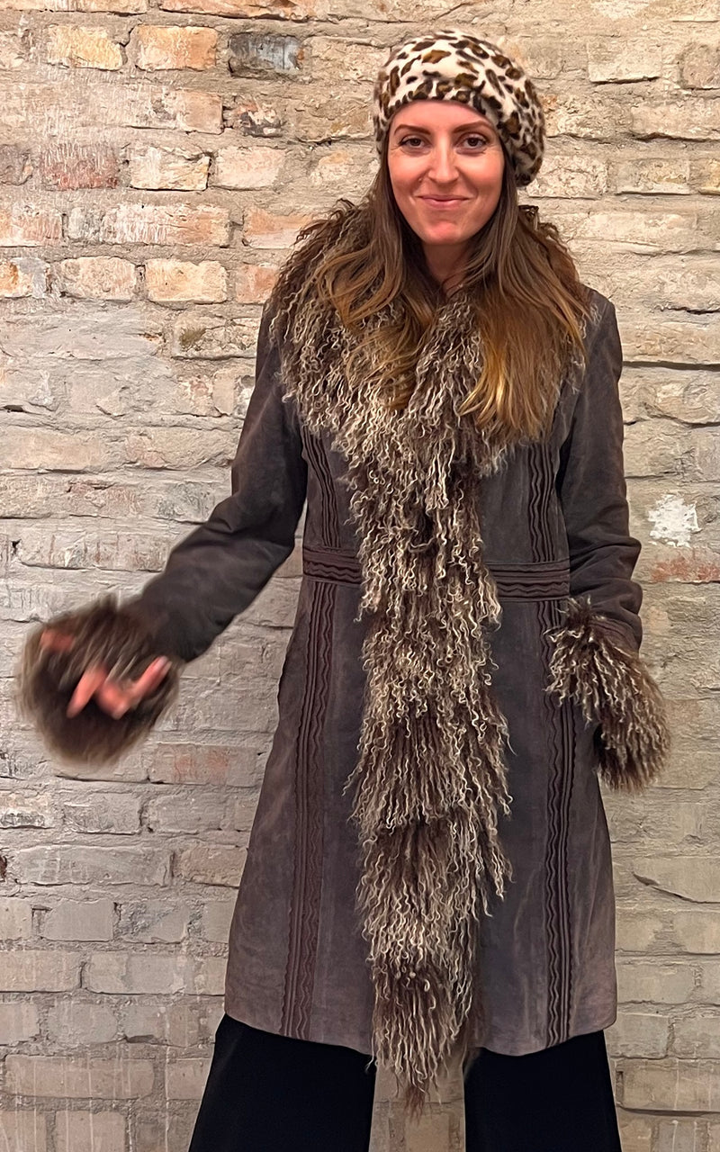 Vintage 90s Rene Derhy Afghan Coat