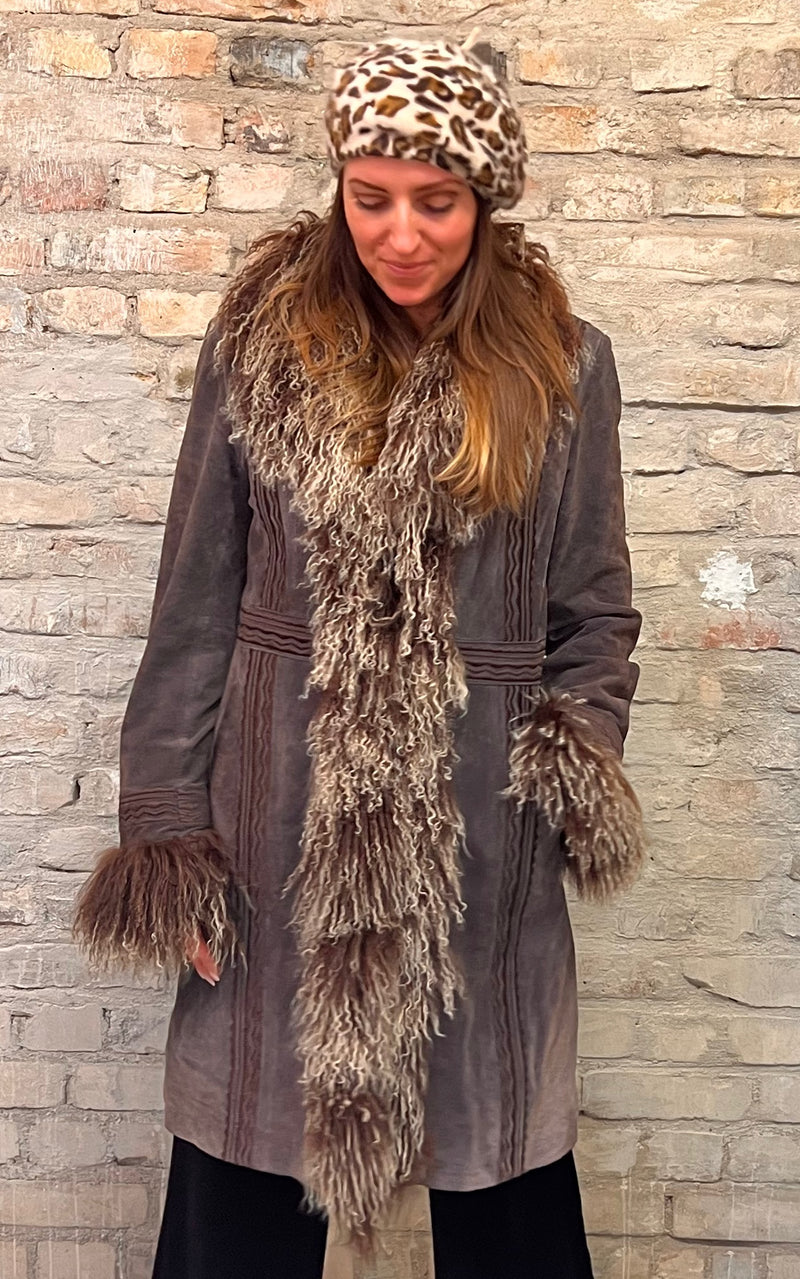 Vintage 90s Rene Derhy Afghan Coat