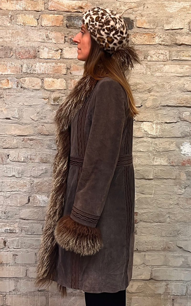 Vintage 90s Rene Derhy Afghan Coat