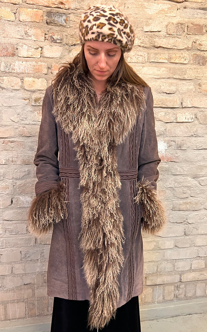 Vintage 90s Rene Derhy Afghan Coat