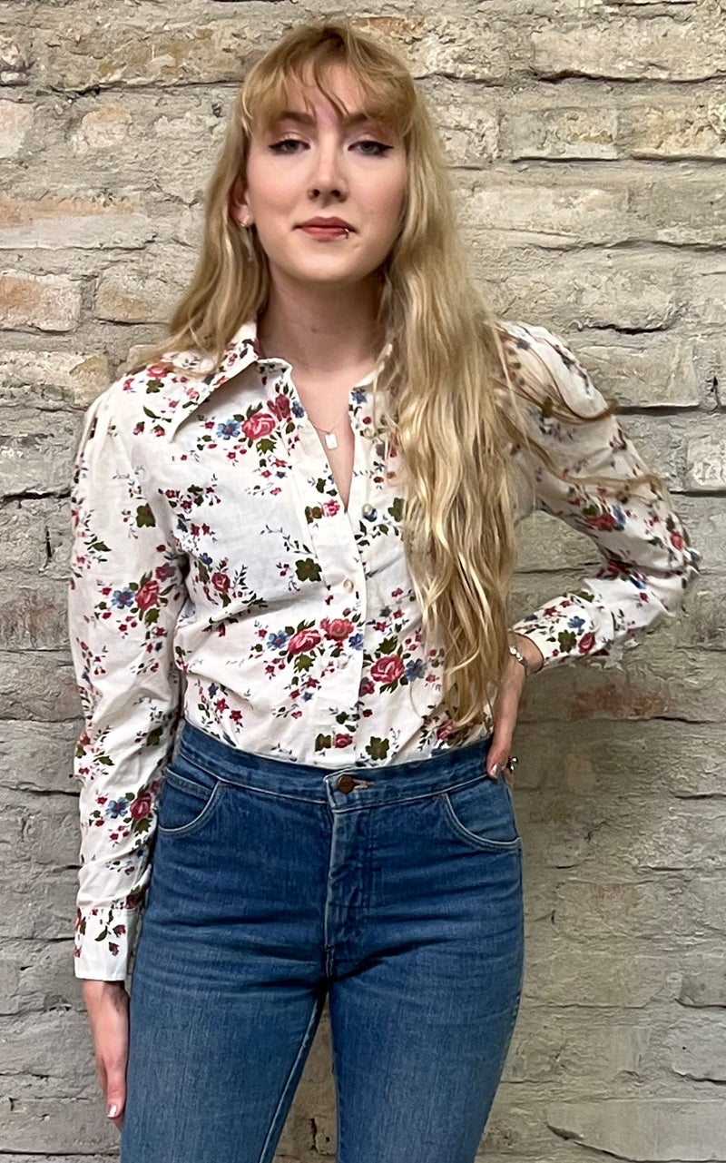 Vintage 70s Blouse Bodysuit