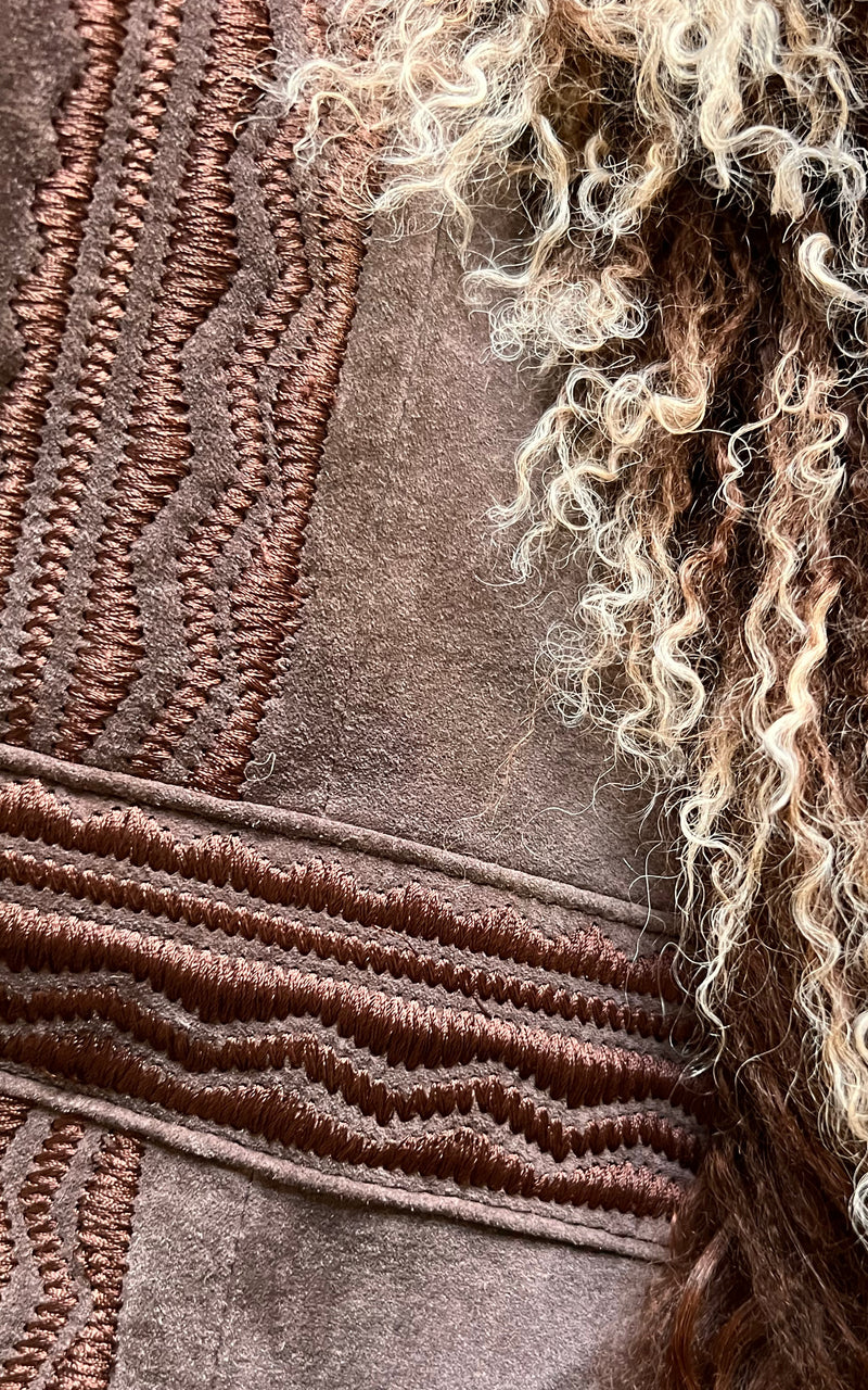 Vintage 90s Rene Derhy Afghan Coat