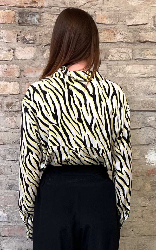 Someday Y2K Zebra Blouse