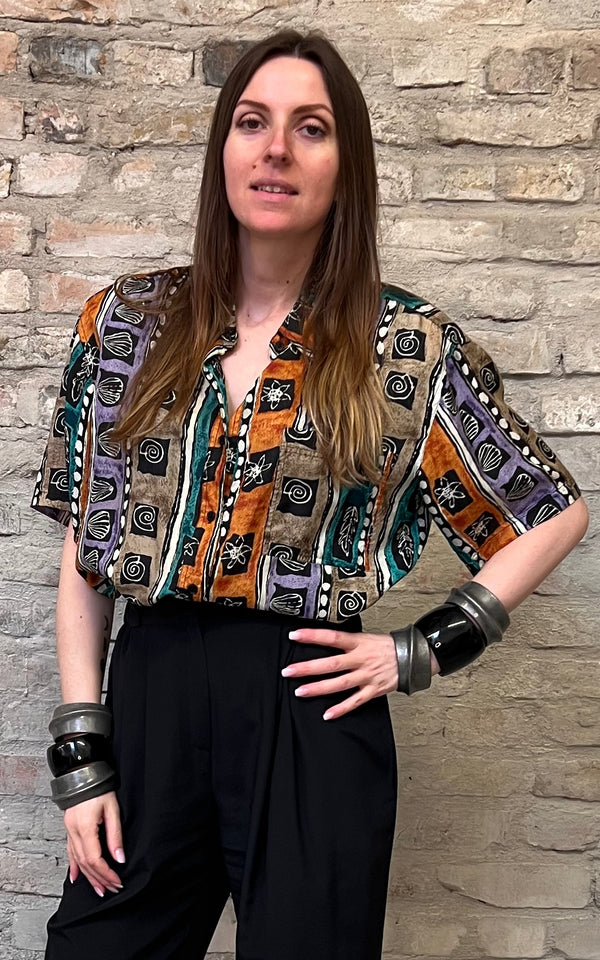 Vintage 90s Silk Blouse