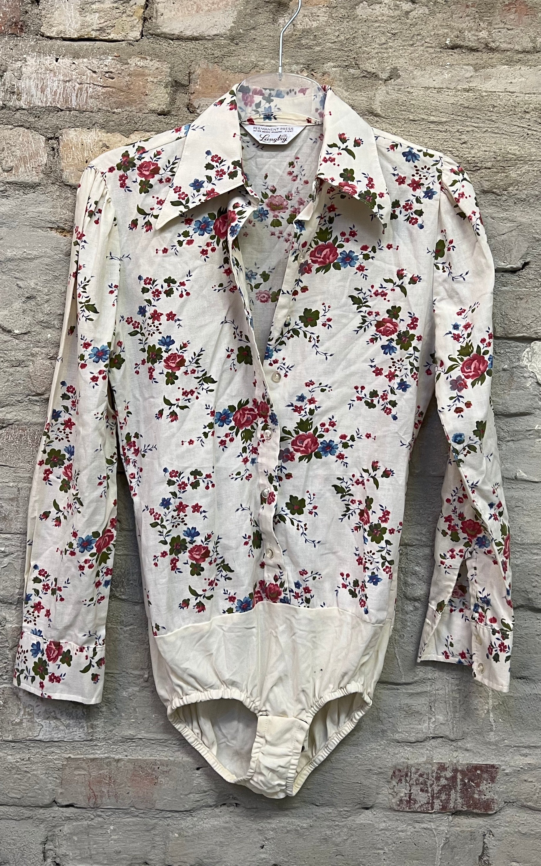 Body con camicetta vintage anni '70