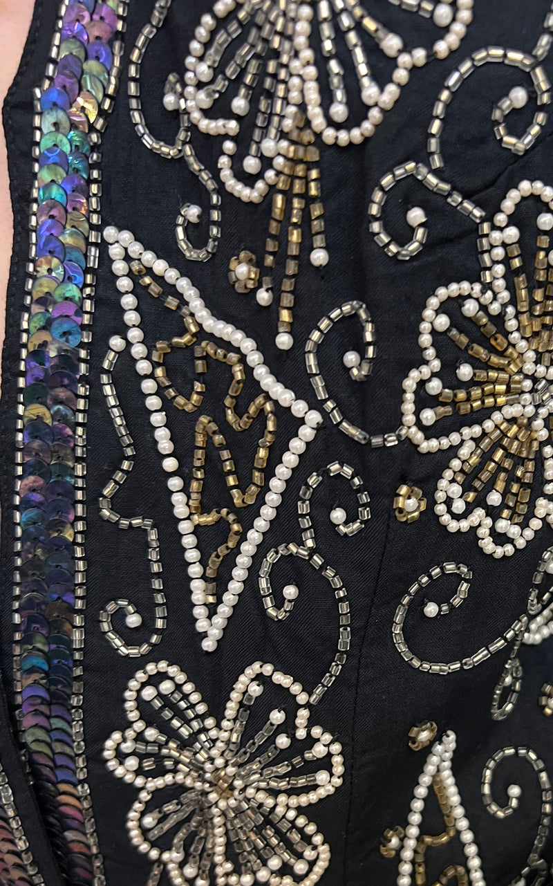 Vintage 90s Sequin Waistcoat
