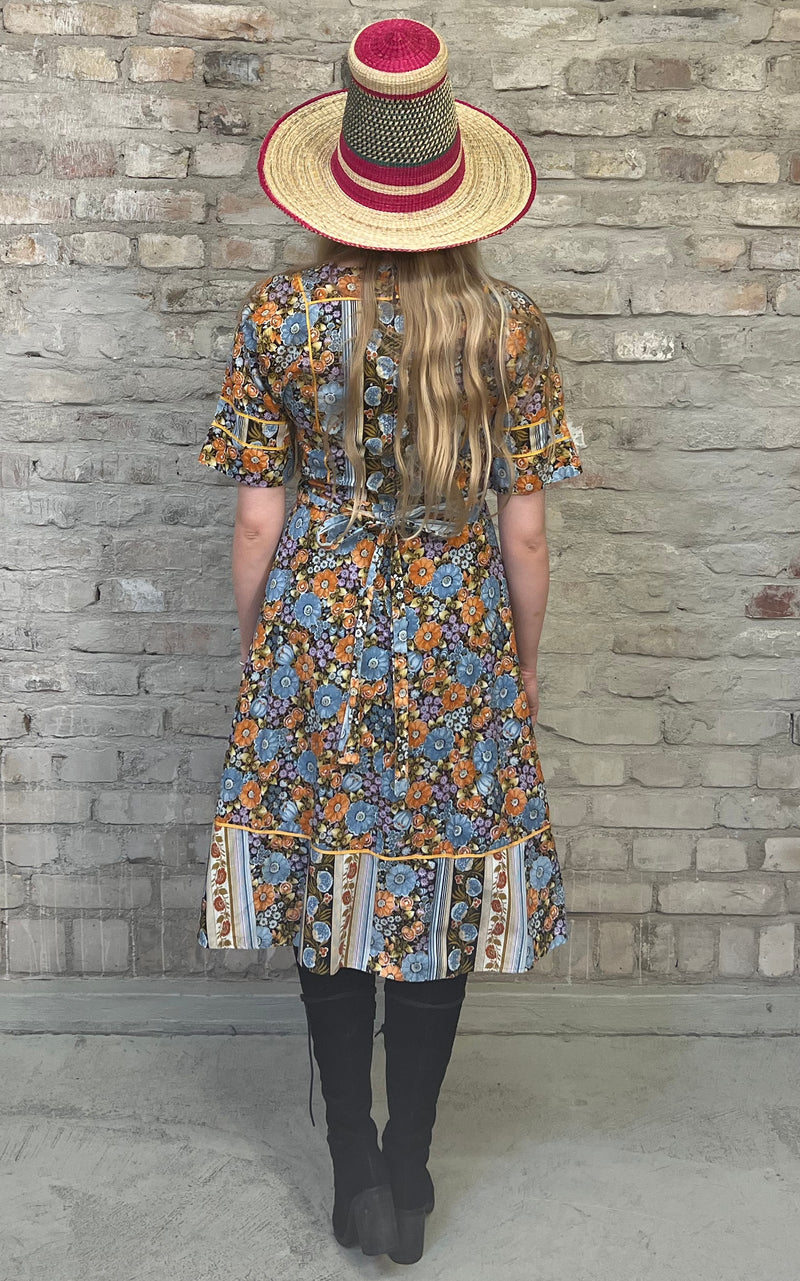 Vintage 70s Flower Dress