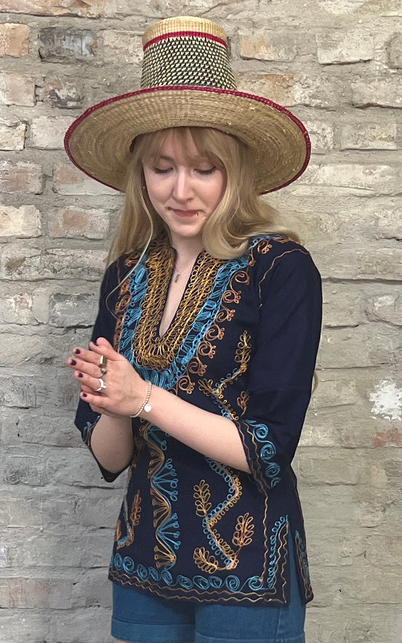 Camicia vintage in cotone anni '70