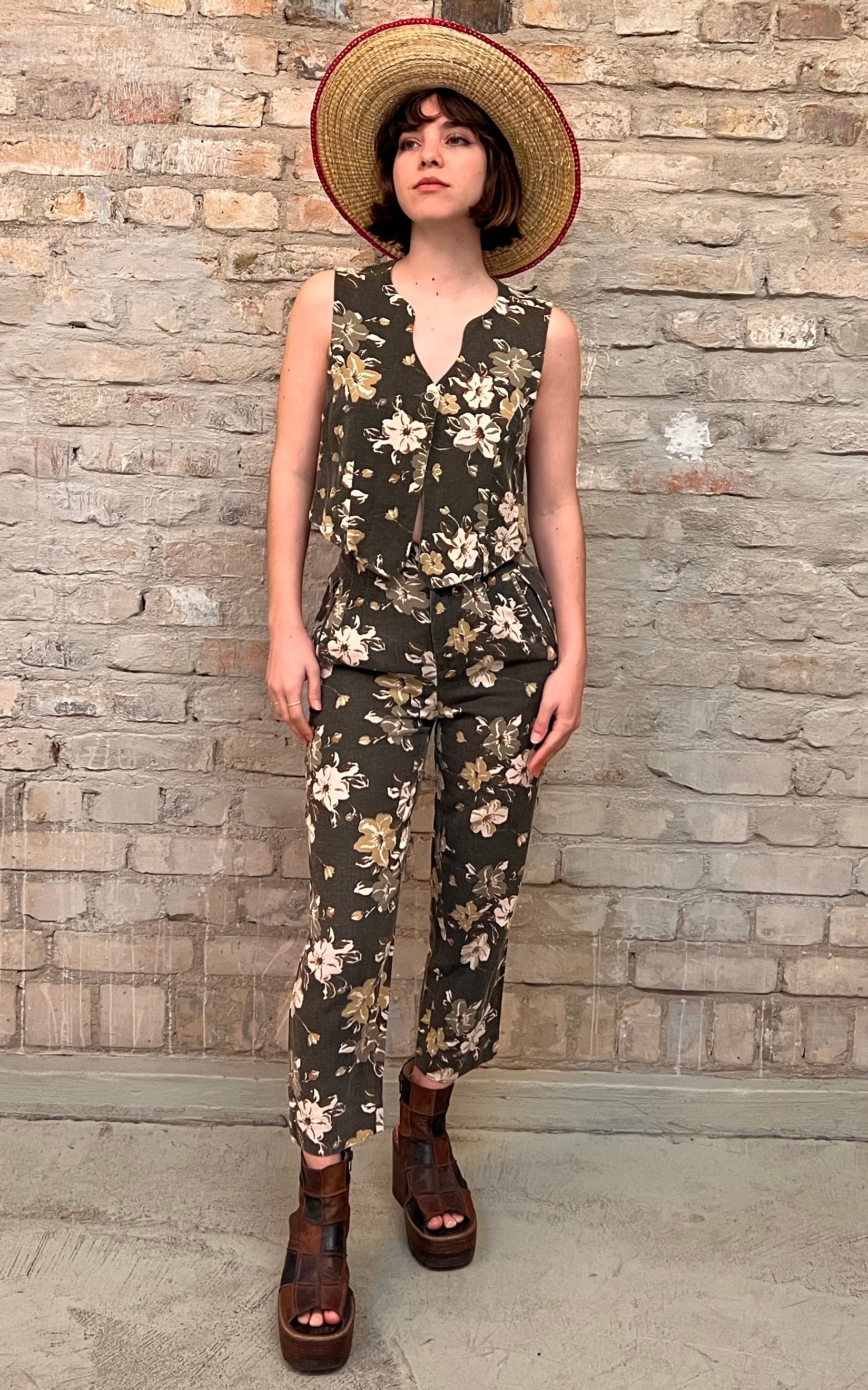 Abito in lino vintage anni '90