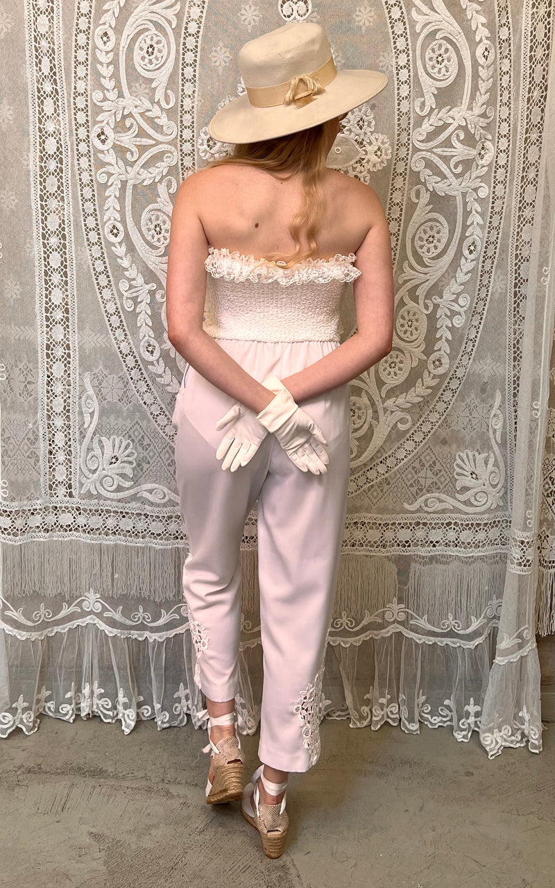 Vintage 80s Wedding Jumpsuit